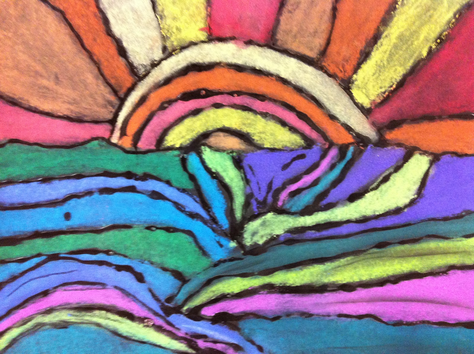 ChumleyScobey Art Room: 3rd Grade: Ted Harrison Landscape with Chalk ...
