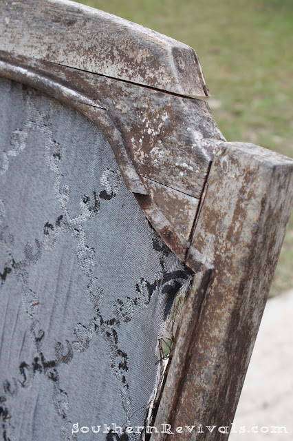 DIY Halloween Skull Skeleton Chair Makeover Redo Upcycle