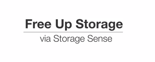 How to Free up Storage via Storage sense in Windows 10 How to Free up Storage via Storage sense in Windows 10
