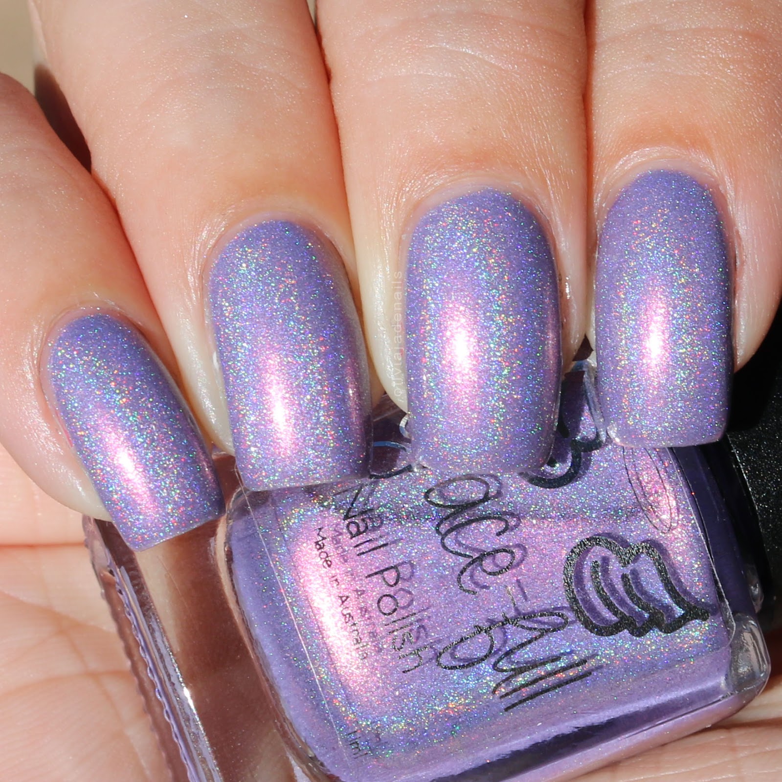 Grace-full Nail Polish Lilac Ice swatched by Olivia Jade Nails