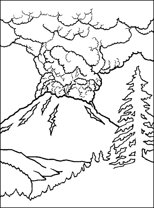 volcano coloring pages crayola volcano mini book free to print title=