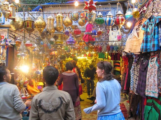 Janpath Market in Cannaught Place, Delhi