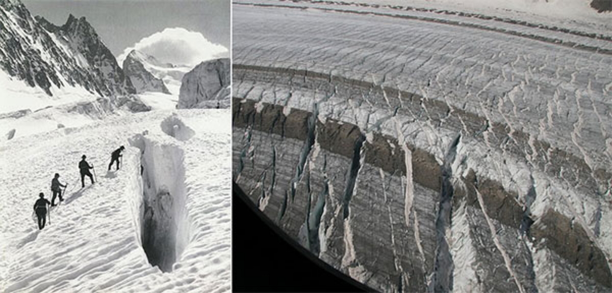 Трещина в горе. Трещины в леднике на Эльбрусе. Таяние ледника Федченко. Ледник Карачаул. Ледовые трещины.