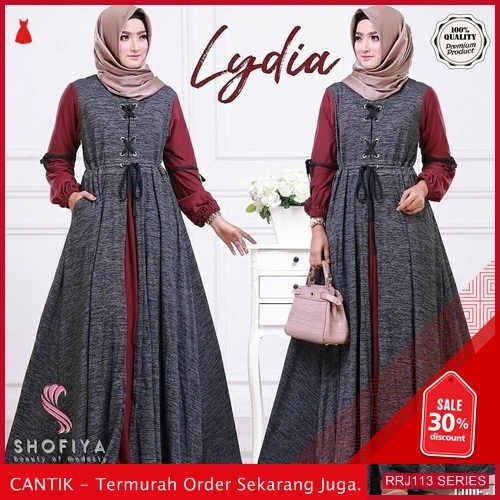 Jual RRJ113D324 Dress Lydia Maxy Wanita Terbaru Trendy BMGShop