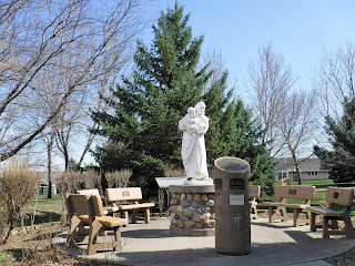 sculpture of Mother Theresa at Trinity Heights in Sioux City, Iowa