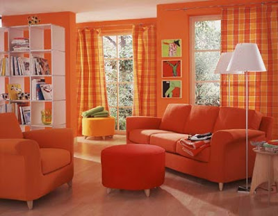 decoracion color naranja