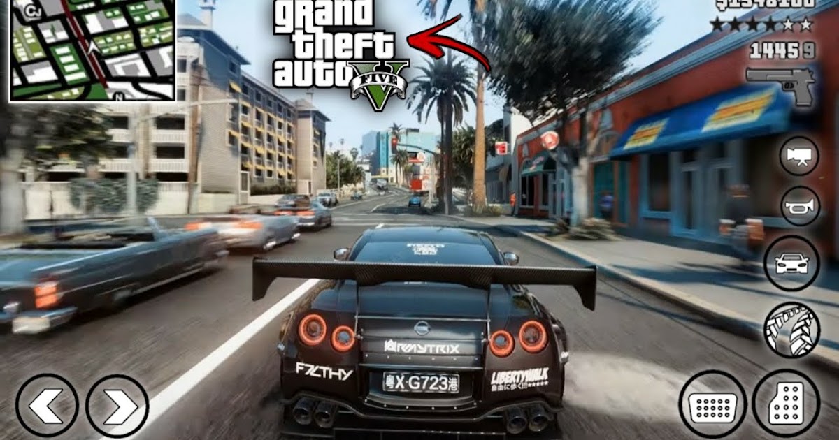 NOVO GTA 5 em QUALQUER Celular ANDROID