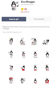 Line Sticker Ewa Blogger