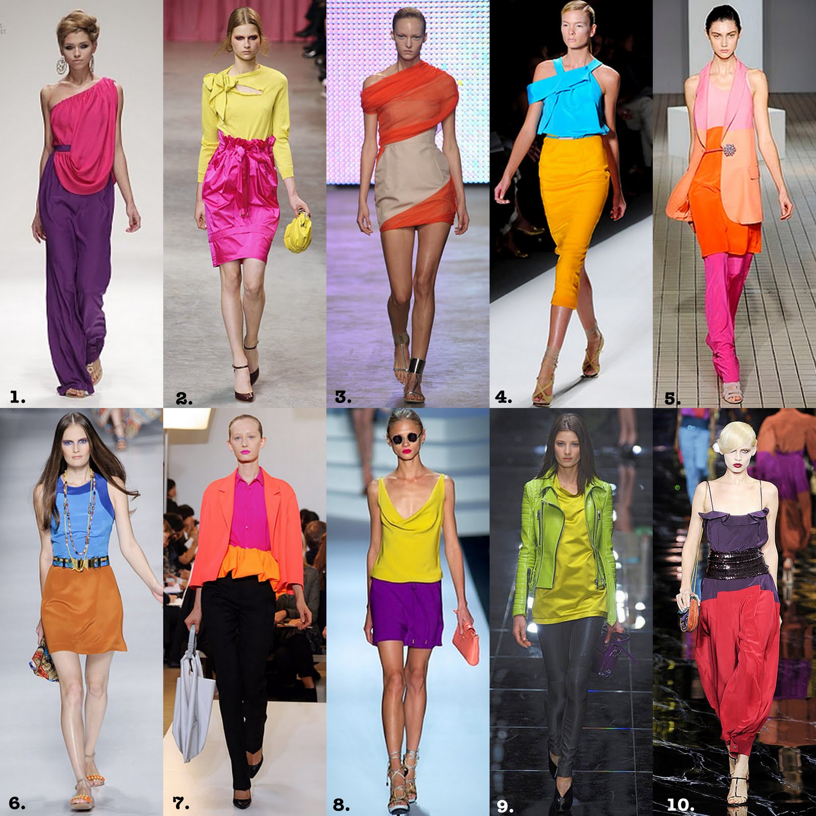 Frills and Thrills: The Colour Blocking Trend
