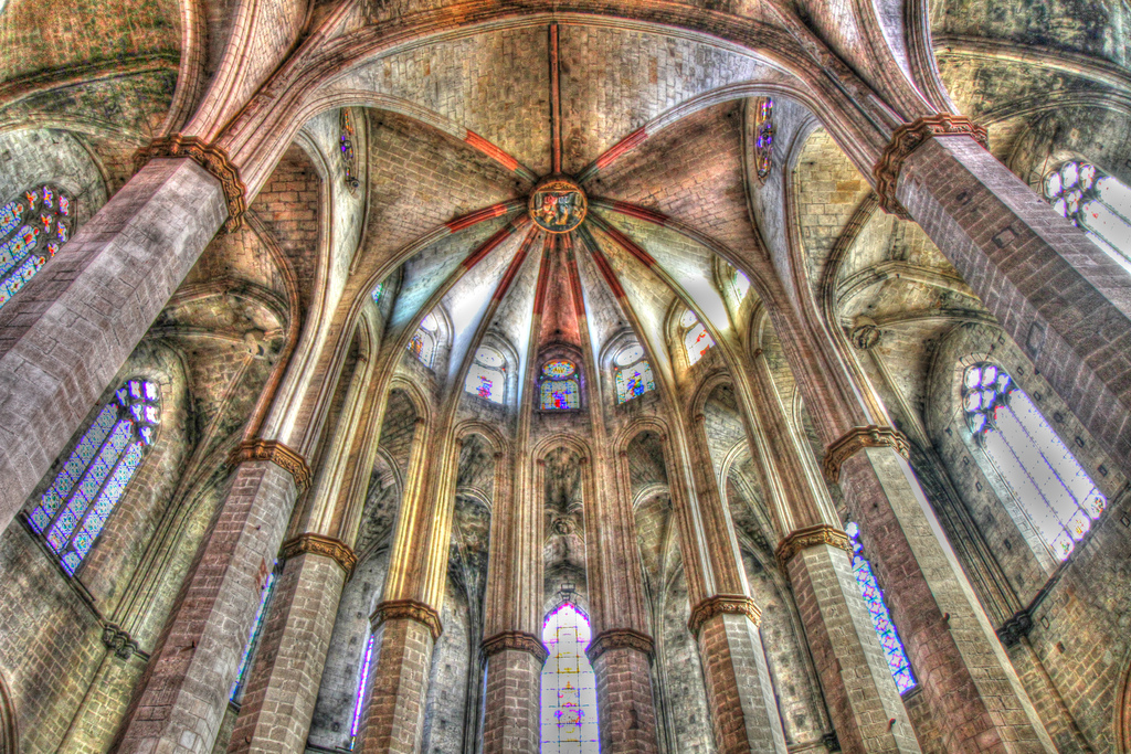 Eglise Sainte Marie De La Mer Barcelone Voute - Eglise Sainte-Marie-de-la-Mer - Barcelone - Espagne | Blue