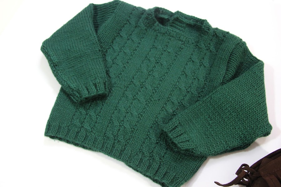 Tutorial y patrones gratis Jersey de ochos para bebé