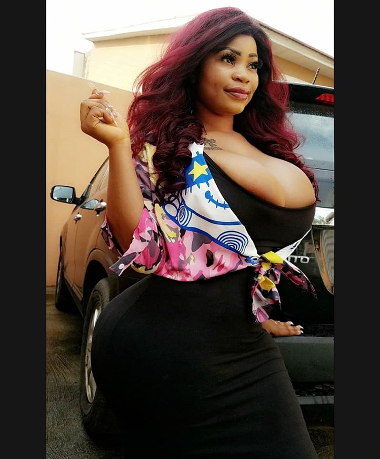 Nigerians Divided Over Roman Goddess' Massive Cleavage-Baring Photos.