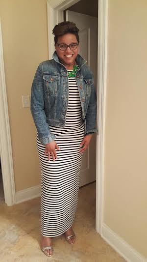 j crew striped knit maxi dress