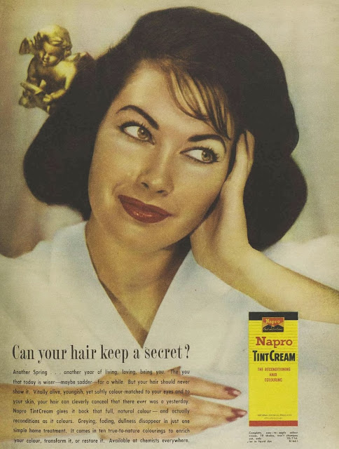 Napro tint cream, vintage ad from 1960