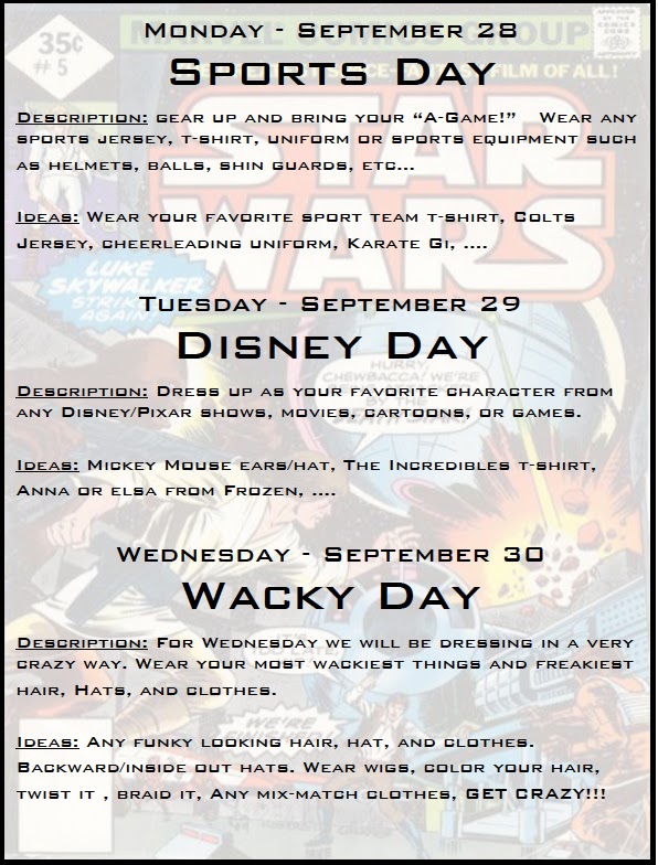 Highlands Intermediate Student Activities: Spirit Week 2015 is Coming&hellip;.