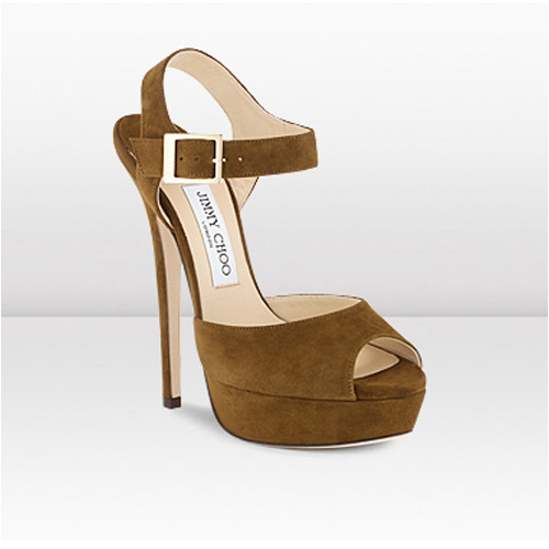 new website for your fashion: Jimmy Choo Raven Tobacco Suede Platform ...