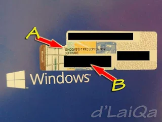 versi Windows dan product key