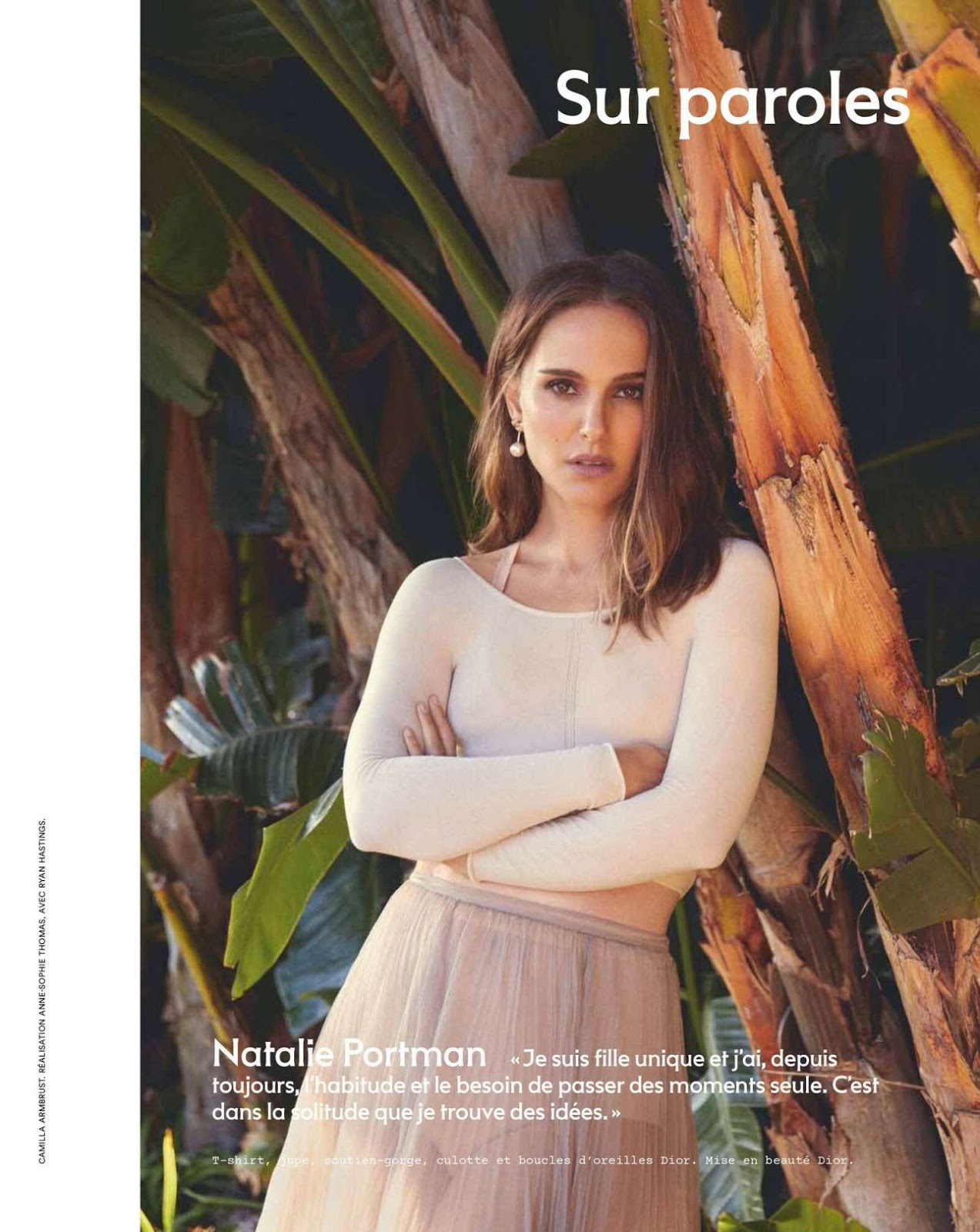 Natalie Portman covers Marie Claire France April 2019