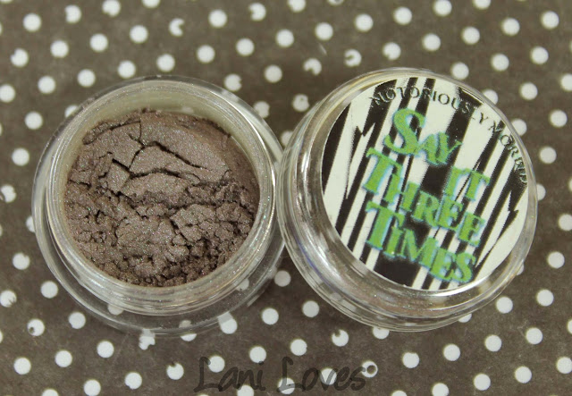 Notoriously Morbid We're Here For Your Daughter, Chuck Eyeshadow Swatches & Review