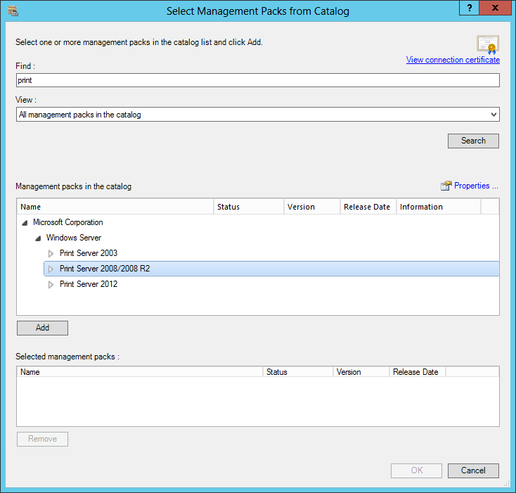 Microsoft System Center Suite Print Server Management Pack Finally