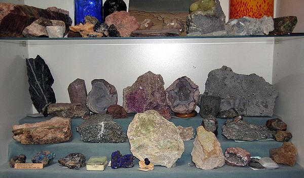 Colección de rocas y minerales