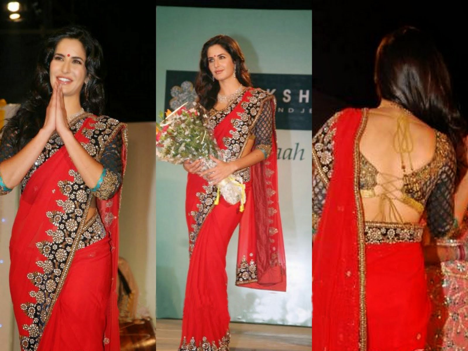 Bollywood Actress Saree Collections: Katrina Kaif In Traditional ...