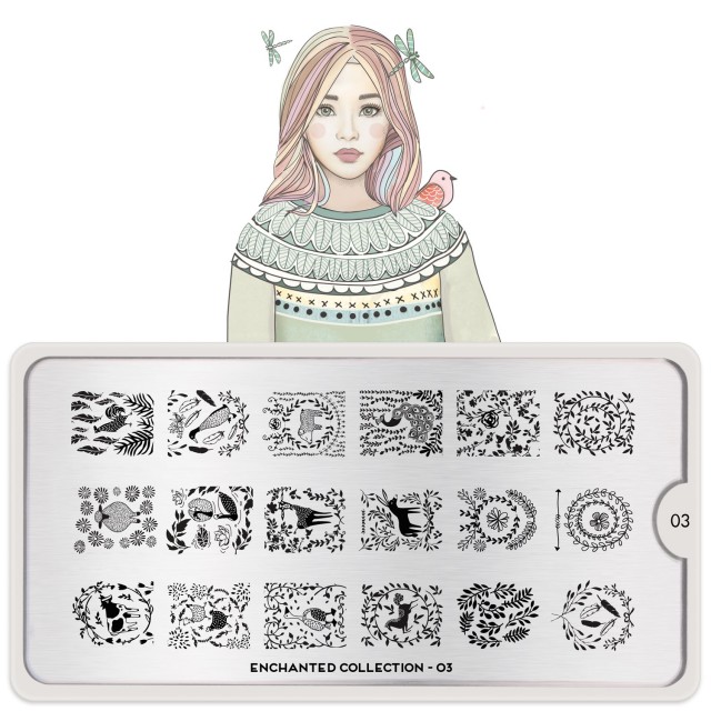 Lacquer Lockdown - MoYou London, Enchanted Collection, new stamping plates 2015, nail art stamping, children's books nail art, stamping plates, nail art, cute nails