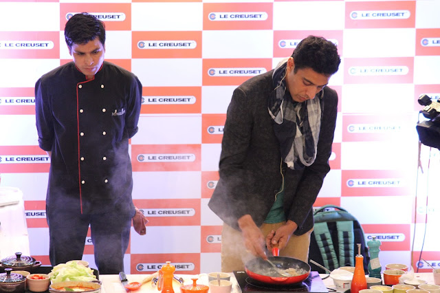 Chef Ranveer Brar with Le Creuset Chef Ranveer Brar with Le Creuset