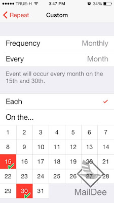 Repeat event