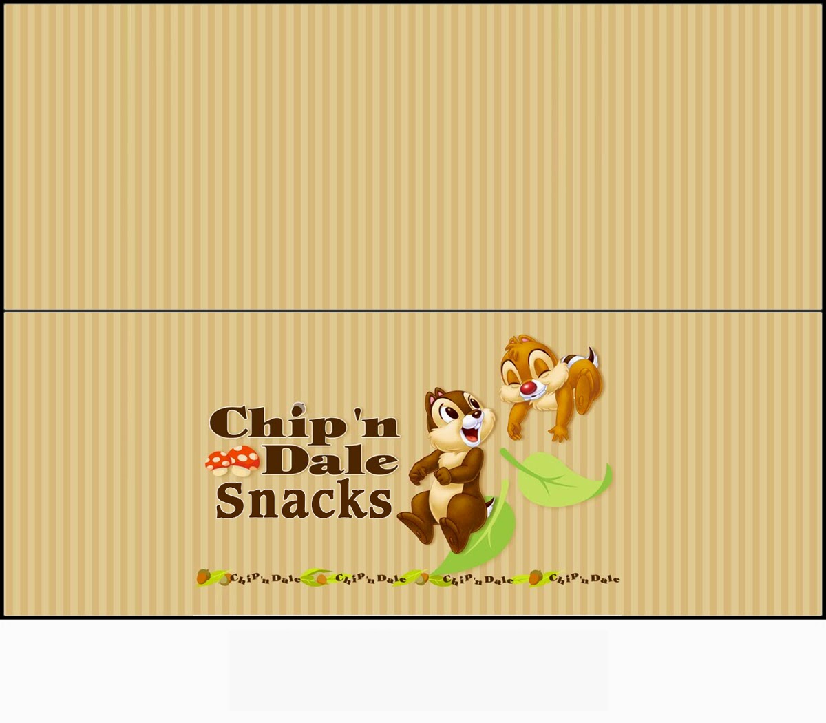 Chip ´n Dale Free Printable Candy Bag Labels. Oh My Fiesta! in english