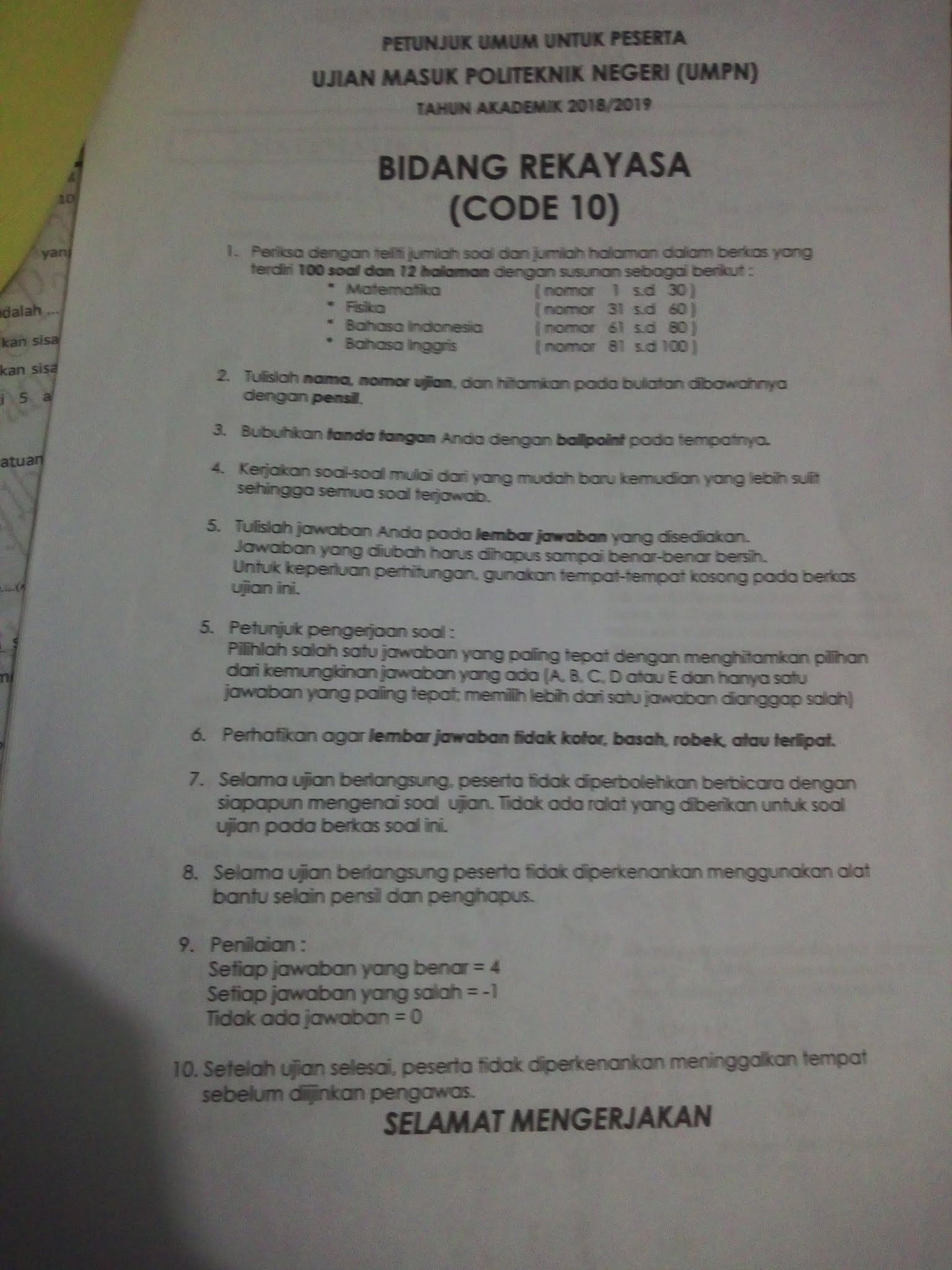 Contoh Soal Hots Bahasa Indonesia Sd Kelas 6 Download File Guru
