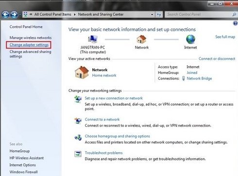Cách phát wifi trên laptop Windows 7