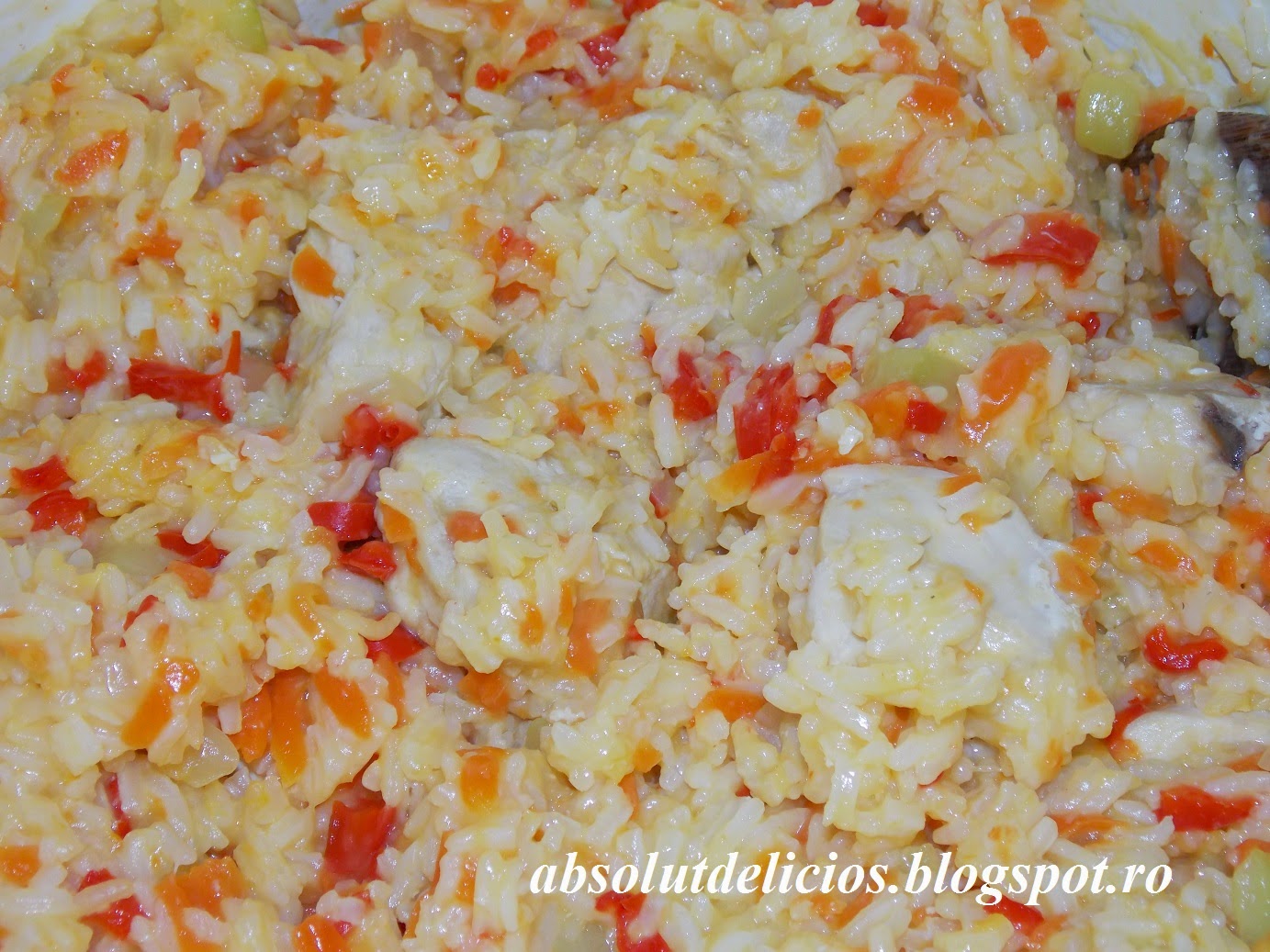 Absolut Delicios PILAF CU LEGUME SI PIEPT DE PUI