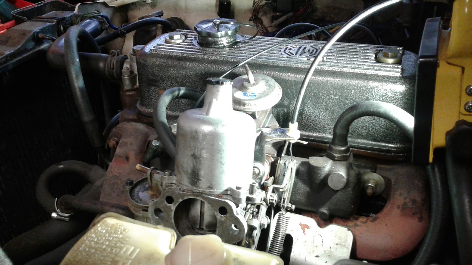 RustyDaytrips.nl MGB SU Carb. Spring spring sprung