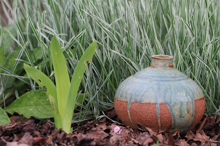 A Pot in a Patch of Bulbous Oat Grass