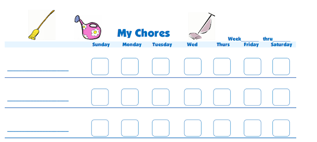 My WAHM Plan:  kids chore charts