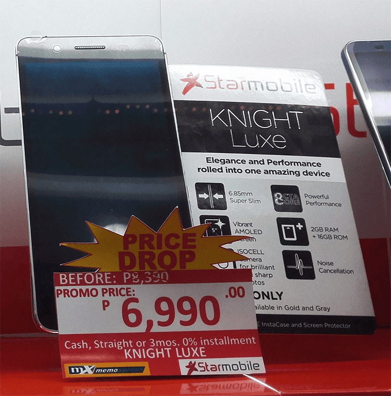 Starmobile Knight Luxe Spotted On Sale Too! Down To Just 6990 Pesos!