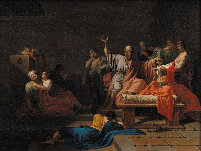 Jean-François Pierre Peyron - Sokrates' død