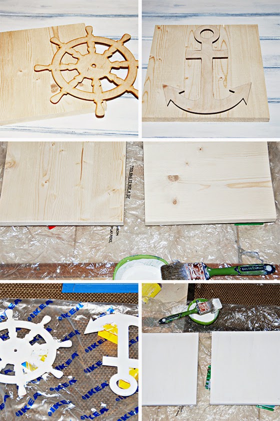 DIY: Картинки в детскую в морском стиле