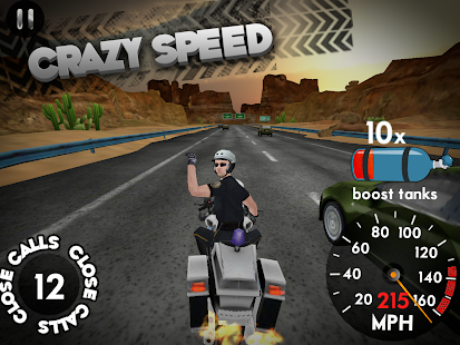 Highway Rider v1.6.1 Mod Unlimited Boosts APK Racing Games Free Download