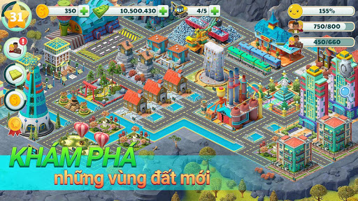 Town City-Trò chơi 4 U Thiên đường Sim dựng làng
