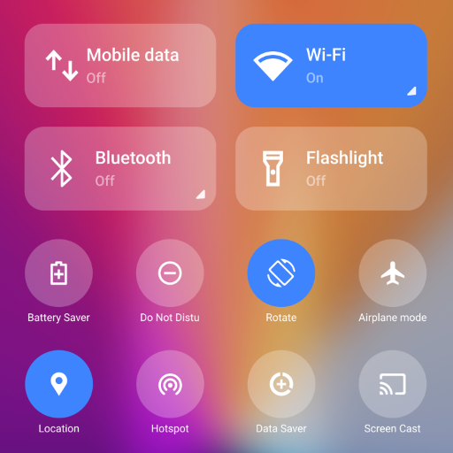 Mi Control Center: Notifications and Quick Actions