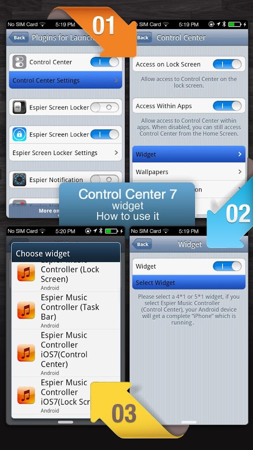 Espier Control Center 7 Pro v1.2.6 APK Personalization Apps Free Download
