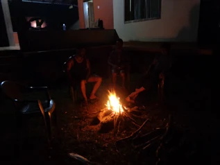 Evening at the campfire