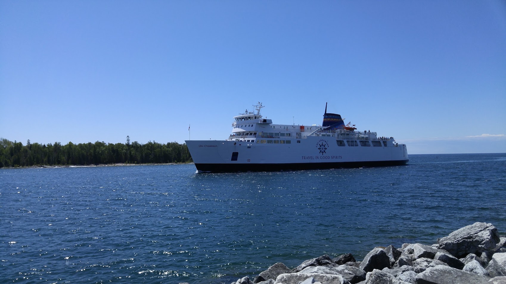 羽成飞 Lake Huron Circle 环休伦湖游记攻略8 South Baymouth to Tobermory Ferry