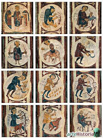 Resultado de imagen de pinturas de la cripta de san isidoro de leon