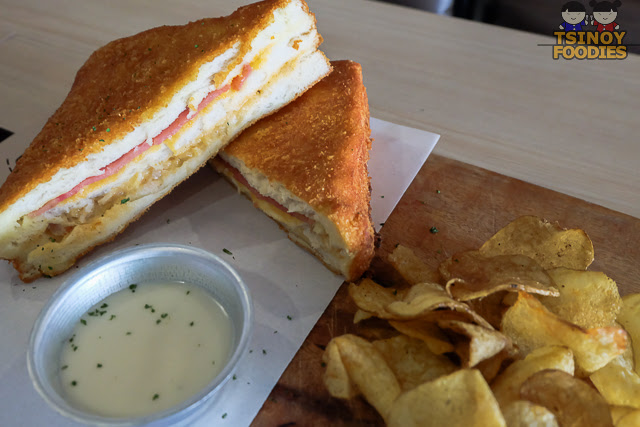 breaded ham and cheese sandwich