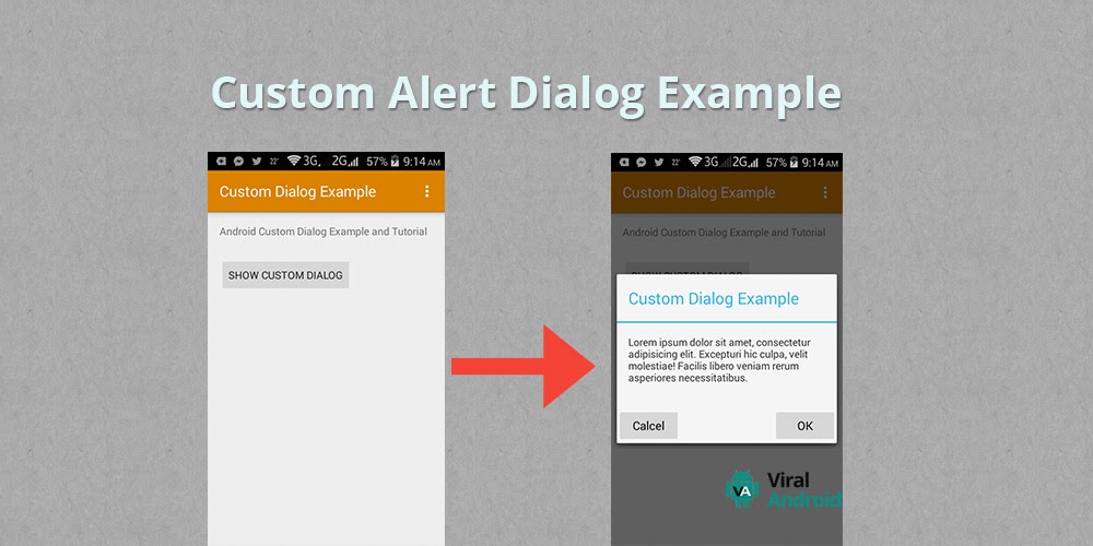 Android Custom Alert Dialog Example | Viral Android ...