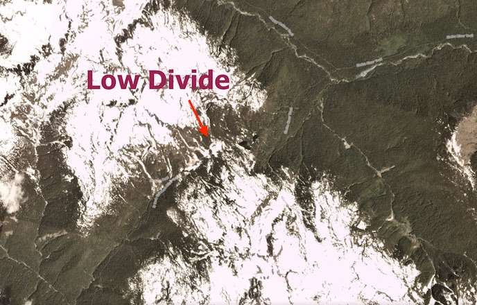 Low Divide Snow June 2017 Low Divide Snow, Olympic National Park