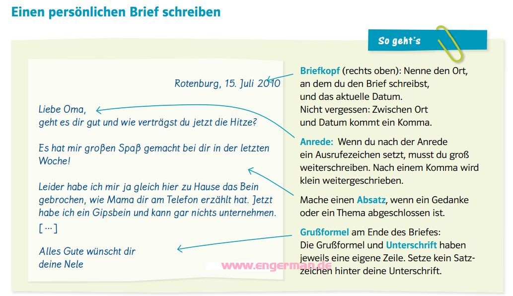 Schreiben einen an einen freund brief 13 brief